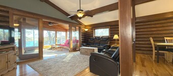 Remodeled Log Cabin Home Chain of Lakes