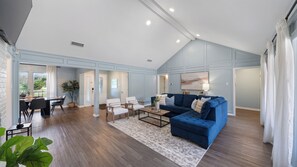 TV, fireplace, toys, books - Family Dream Home, Arcade fun!, Huge Pool! 5 bedrooms, 3 baths  (Plano)