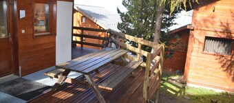  La Plagne / Les Coches -hiihtomökki rinteillä, ilmainen wifi ja sauna !!