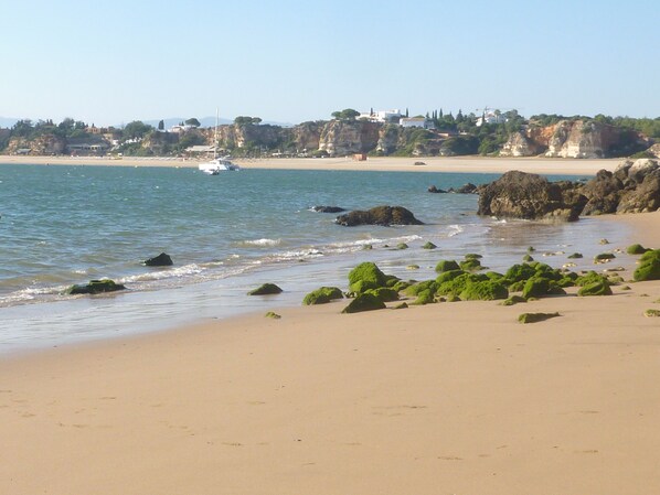 Chaises longues, serviettes de plage