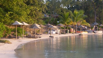 Beach nearby, sun-loungers