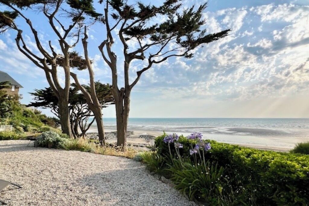 In Strandnähe, Liegestühle, Strandtücher