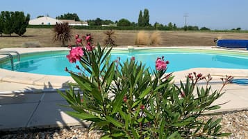 Een verwarmd zwembad