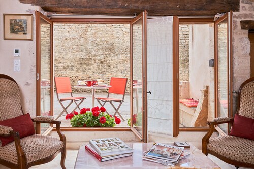 Charmot de Pommard, 1bdr / qualité 1bth, charme Apt, village central Pommard