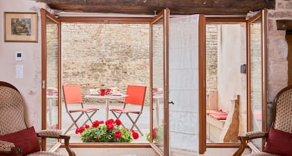 Charmot de Pommard, 1bdr / qualité 1bth, charme Apt, village central Pommard