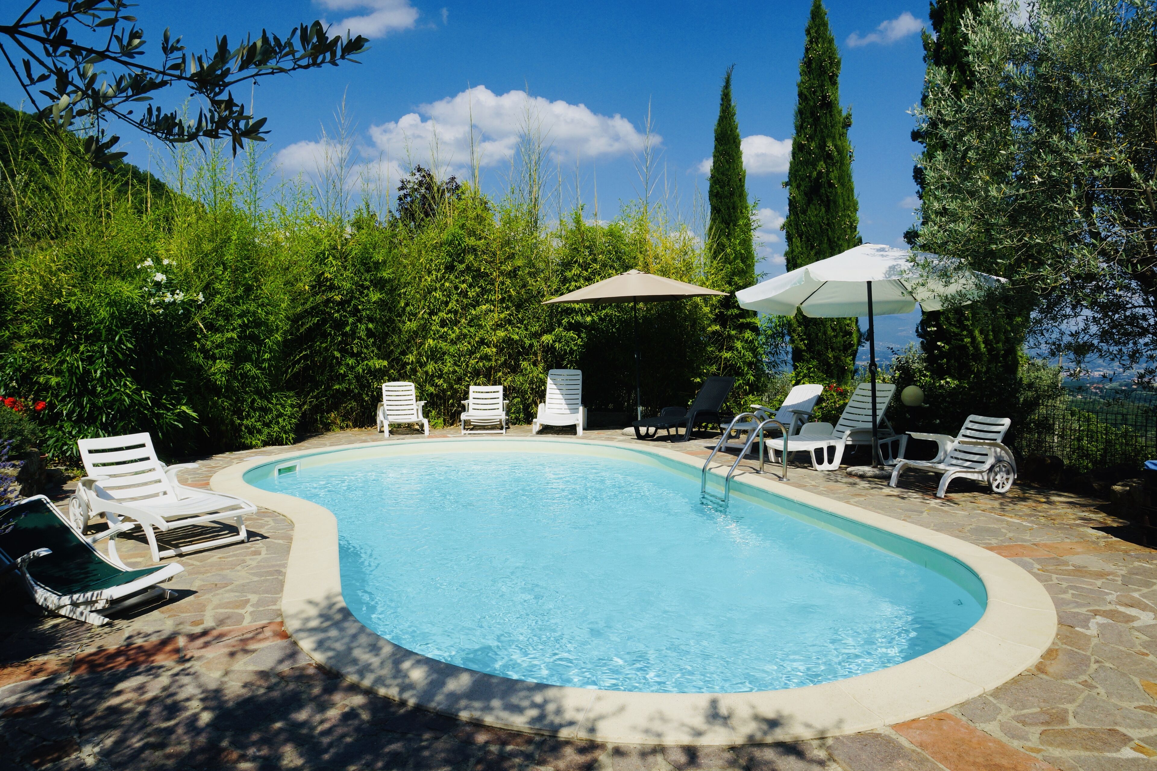 Portion of farmhouse in the chianti with panoramic swimming pool