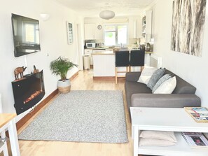 TV connectée, cheminée