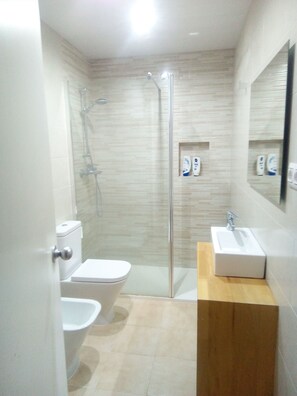 Shower, hair dryer, bidet