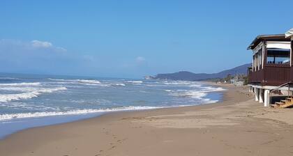 Beautiful stone house in Tuscany with terrace and balcony.