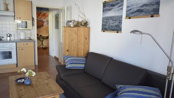 Smart TV, DVD player, books, stereo