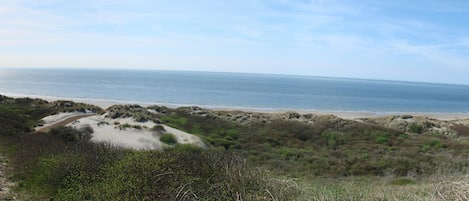 Vlak bij het strand