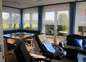 Blick von der Unterkunft