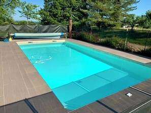Outdoor pool - Large family home (15 people) with swimming pool (La Dornac)