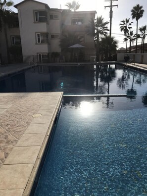 Outdoor pool - Family Condo located in Rosarito, Mexico (Predios Urbanos)