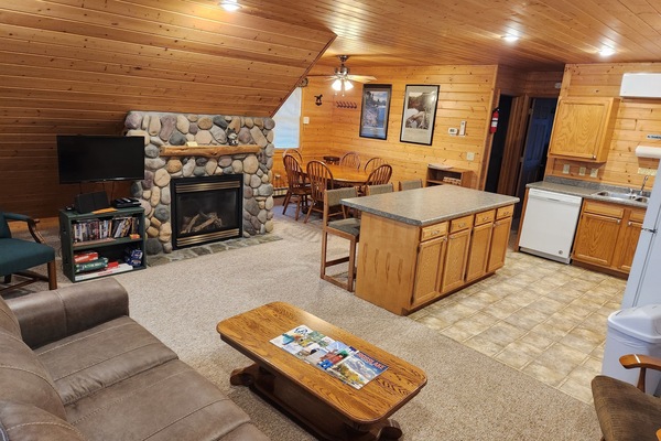 Open floor plan makes gathering together easy!