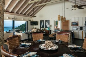 Dining - Sapphire Sunrise~ private pool! Perfect location to enjoy all of St. John! (St.John, USVI)
