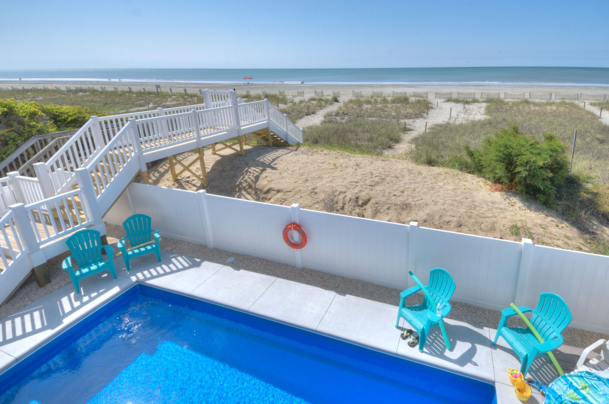 BEAUTIFUL 6 BR OCEANFRONT HOME WITH PRIVATE HEATED SALTWATER POOL.