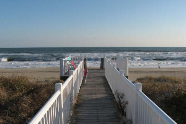DUNE, BEACH & OCEAN FROM DECK