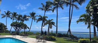 Sept/Nov 15
250/day OCEANFRONT walkout, 1bdrm 2ba sleeps 4, pool, lawn & beach.