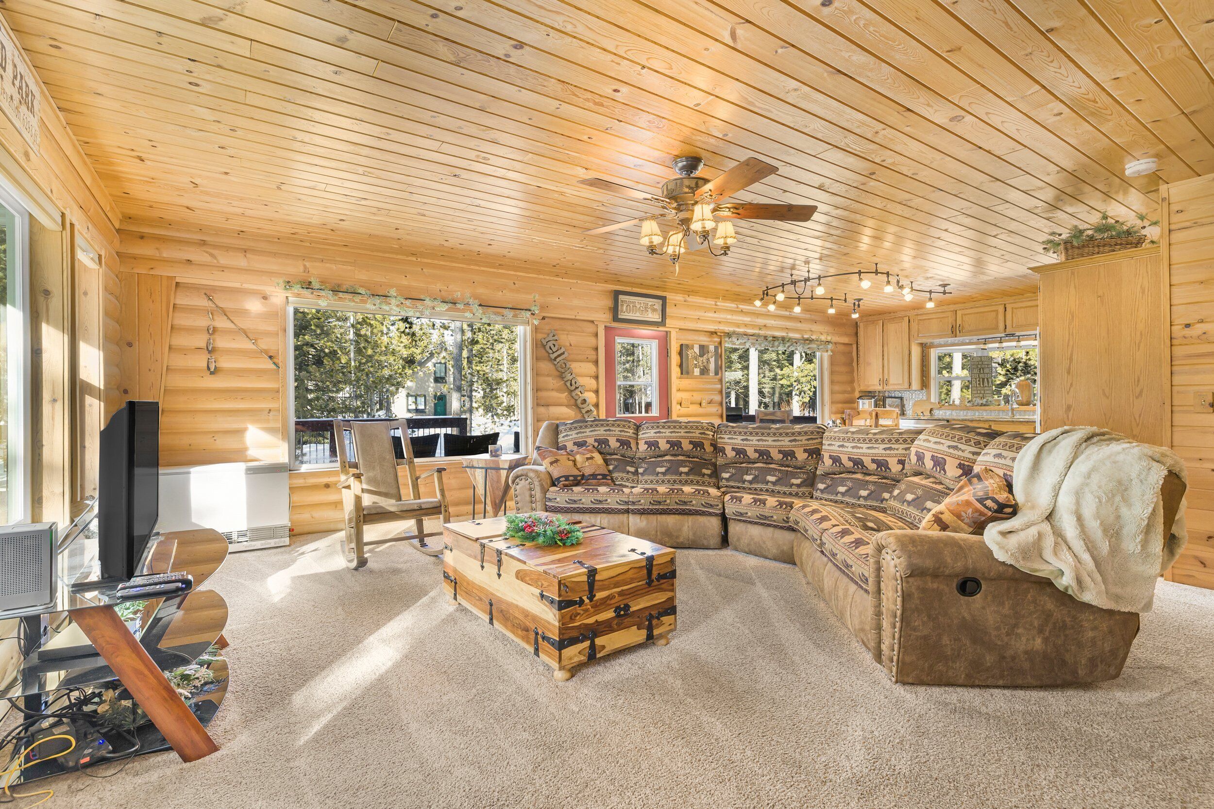 TV, fireplace, DVD player