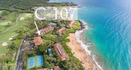Impresionantes vistas, puertas correderas de piso a techo, 2 lanais • Makena Surf C-107