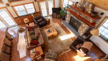 智能电视、壁炉、电子游戏、DVD 播放器