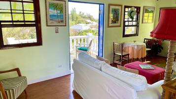 Smart-tv, bøger, stereoanlæg