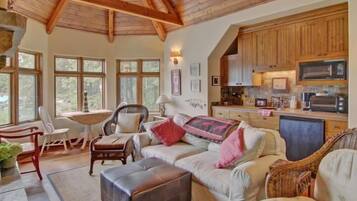 Télévision, cheminée, lecteur de DVD