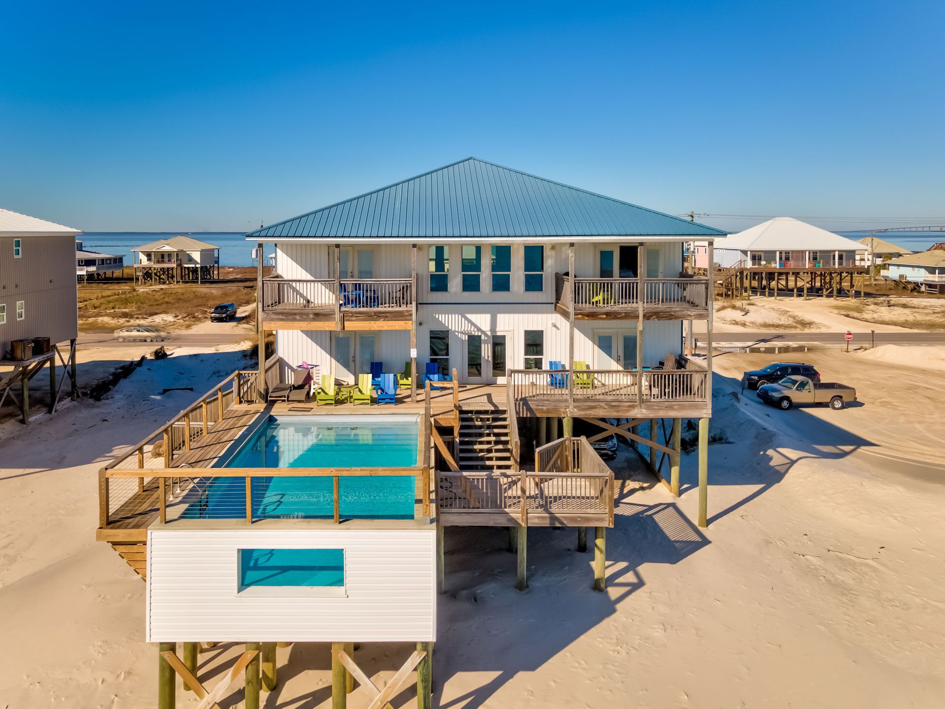 Island Fever - Gulf Beach, POOL, 6 Bedrm/5 Bath, Handicap ramp, Sleep 20