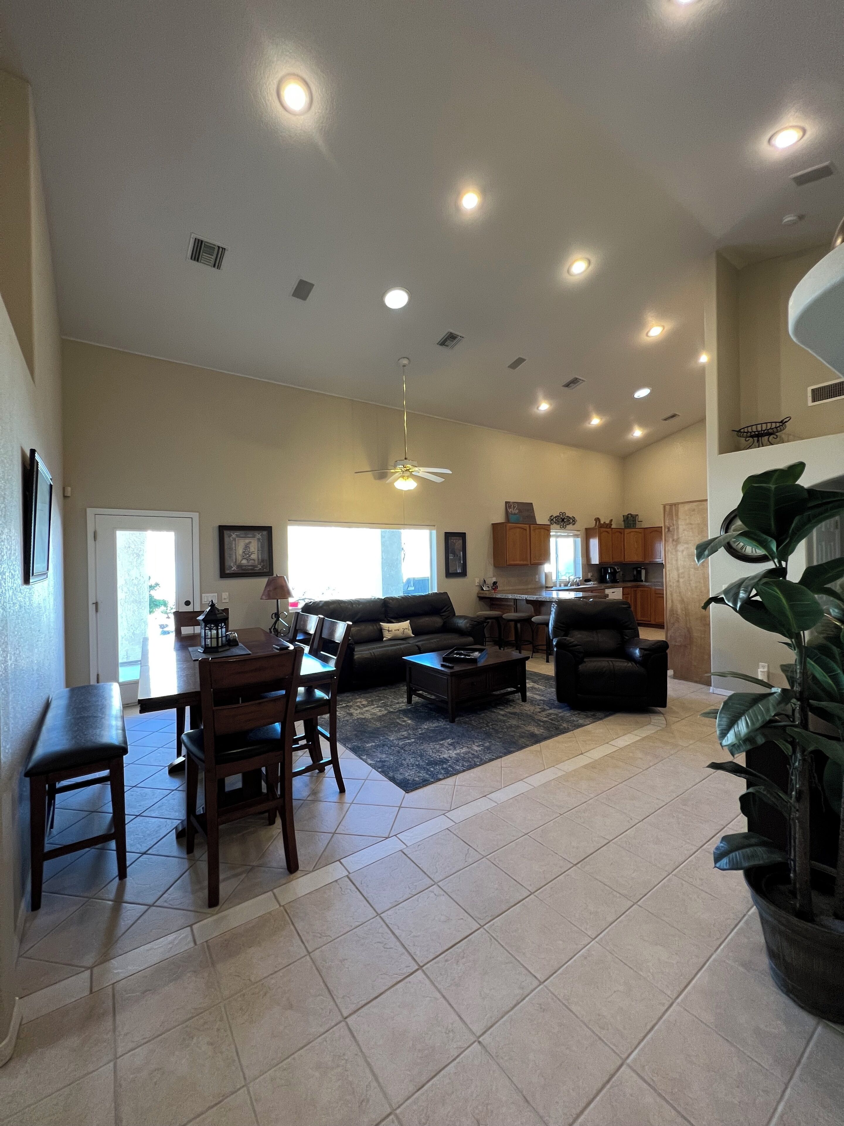 TV, DVD player, stereo