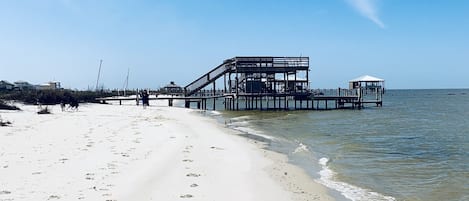 On the beach