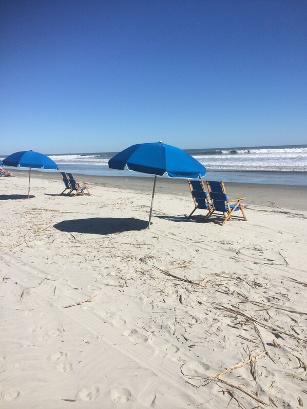 Vlak bij het strand