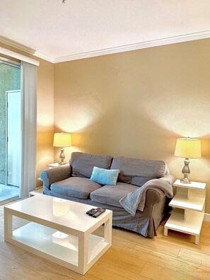 Smart TV, DVD player, books