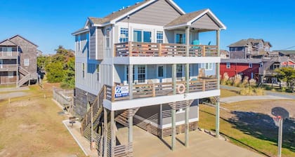 Oceanview Island Getaway Salvo w / allas, poreallas, peli Rm, koira-ystävällinen ja enemmän