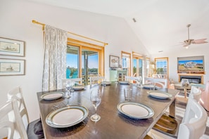 Dining - Oceanview Dog Friendly Home w/ Private Pool, Hot Tub, Indoor and Outdoor Games (Salvo)