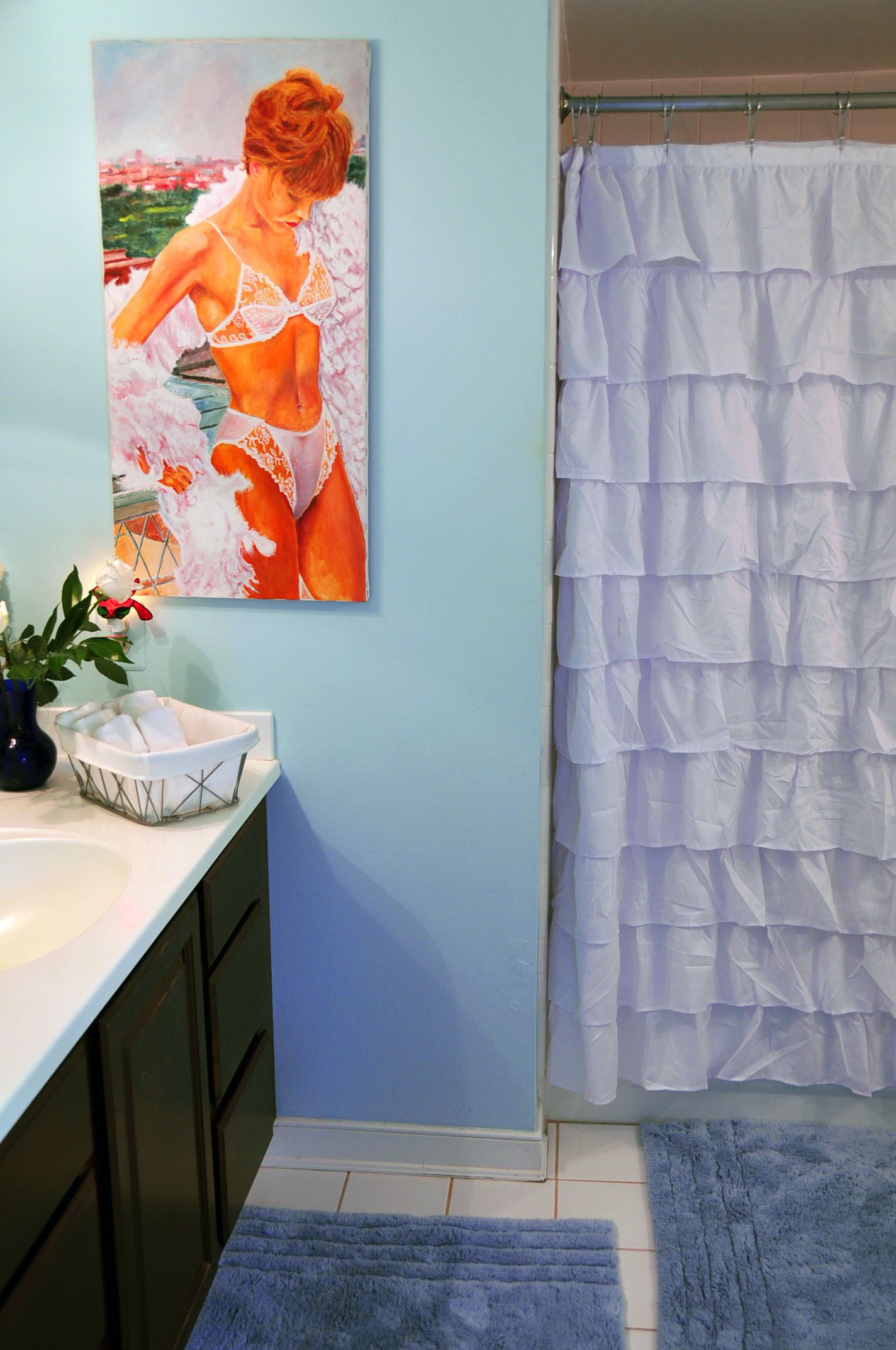 Tyrolean garden with pool and separate entrance to the art room