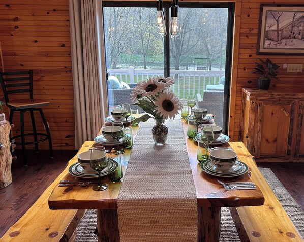 Dining - Luxury Riverfront Home w/ Fireplace, Cargo Lift, Kayaks, Firewood, Fenced Area (Everett)