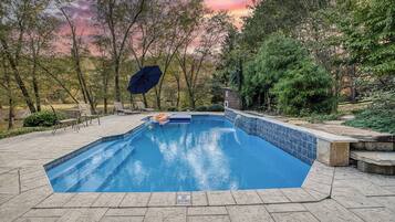 A heated pool