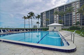 A heated pool