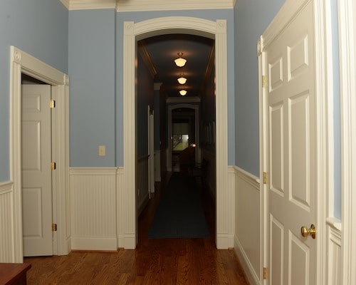 Renovated train station on thoroughbred horse farm.