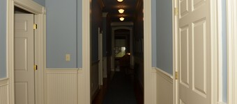 Renovated train station on thoroughbred horse farm.