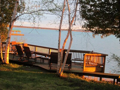 Torch Lake Exceptional Lakefront Cottage and Guest House - with Sandy Beach