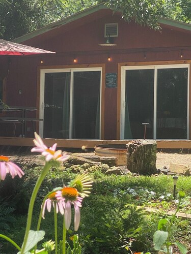 Caddo River Crossing Cabin E - Blick auf den Fluss und Zugang