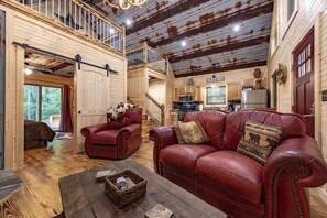 Televisie en een open haard