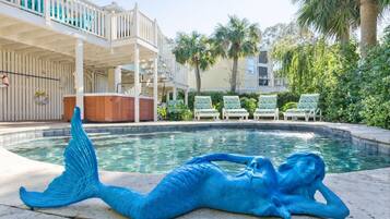 Udendørs pool, opvarmet pool