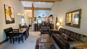 TV, fireplace, DVD player