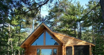 Tettegouche hirsimökki North Shore Lake Superior w / sauna