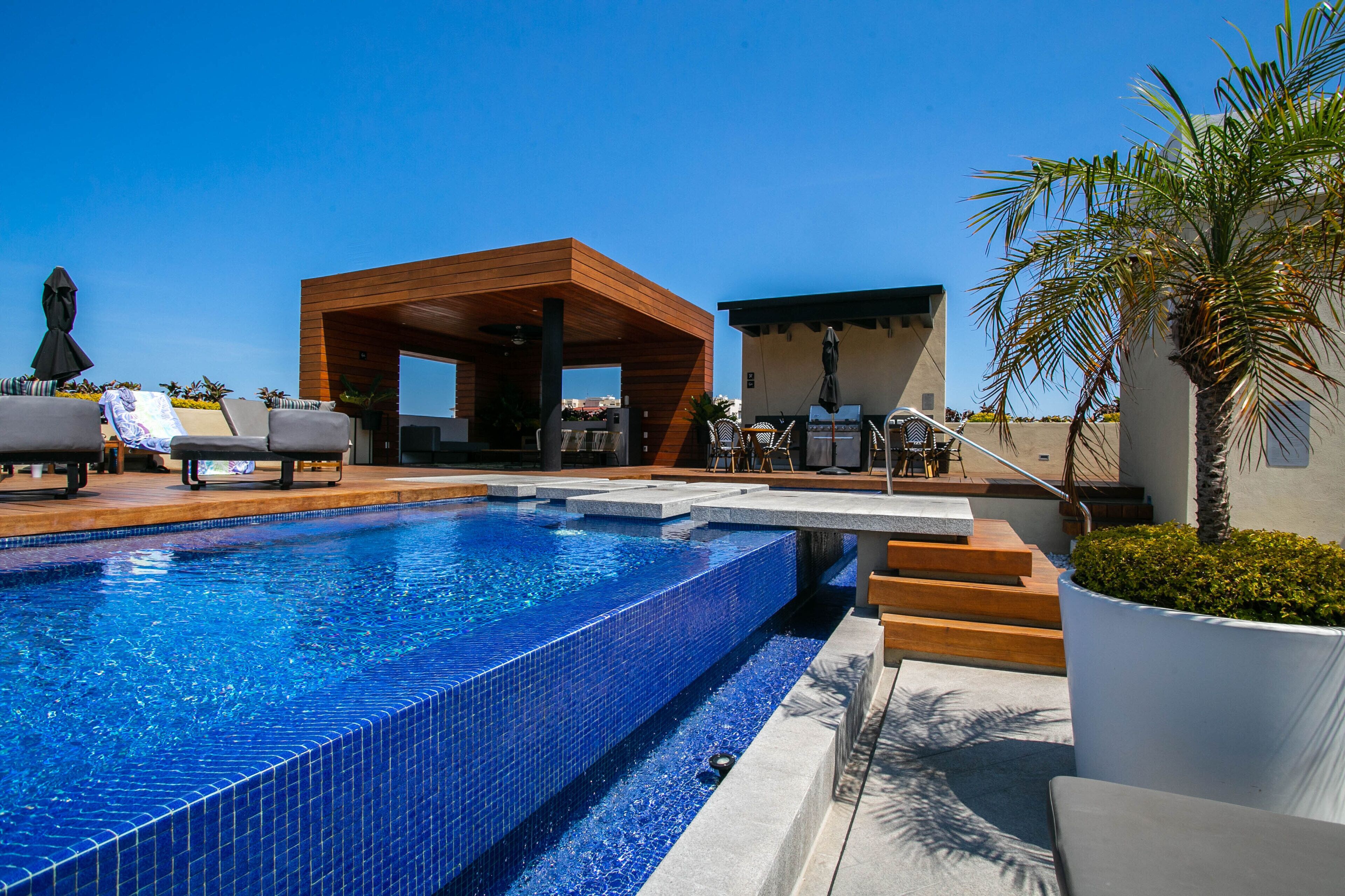 Una piscina climatizada