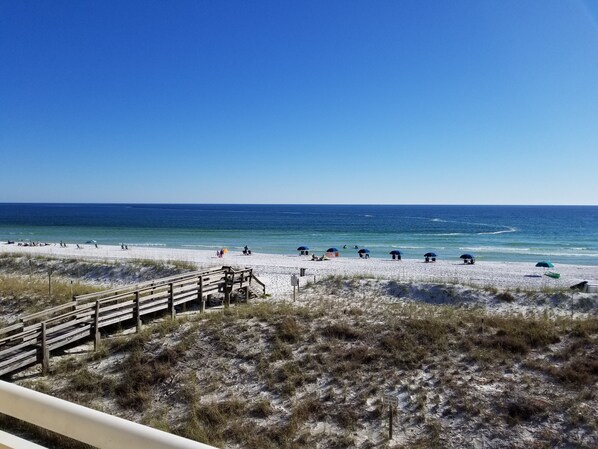 On the beach, beach towels