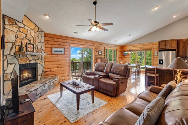 TV, fireplace, DVD player, table football